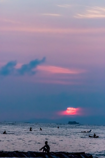 夏威夷的怀基基海滩
