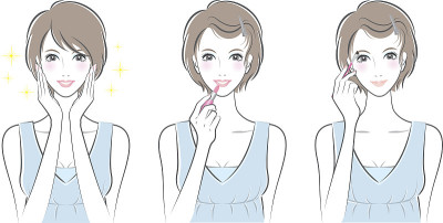 化妆的女人
