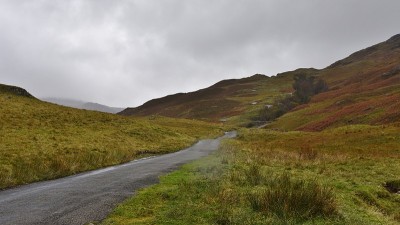 Hardknott Pass，湖区国家公园，坎布里亚，英国