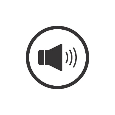 声音图标矢量插图