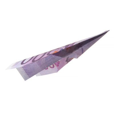 纸钞折纸飞机