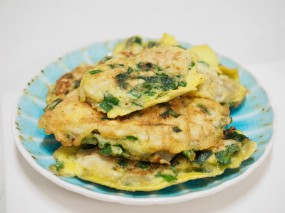 韩国美食牡蛎煎饼，gul jeon