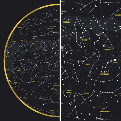 有星座的夜空