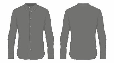 男士黑色礼服衬衫