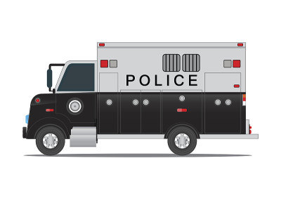 用来运送监狱里罪犯的警车。