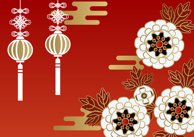 背景材料“中国春节”。
