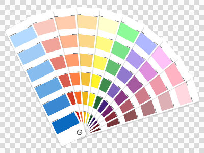 Color palette guide. Book for designer, photograph