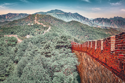 近距离的中国长城，“米地峪”节。