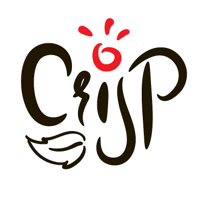 Crisp - inspire的励志名言。手绘美丽的字母。打印励志生态海报，生态t恤，自然袋，杯子，