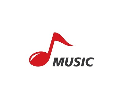 音乐笔记图标矢量