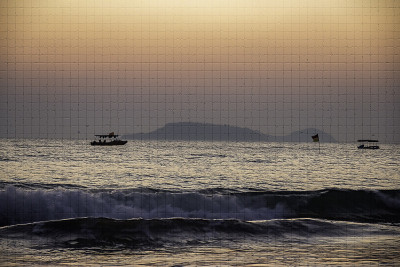 海上日落