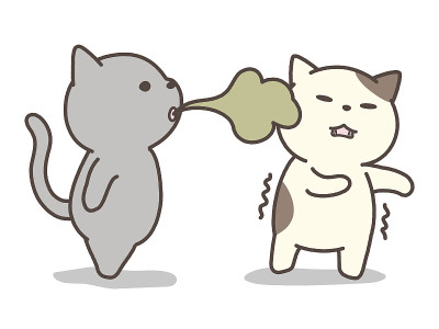 猫口臭的插图。