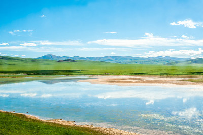 三江源自然保护区，海拔最高的天然湿地，西藏，中国