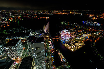 横滨港人未来夜景