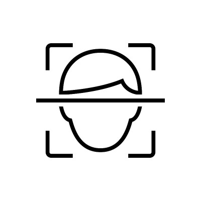 面部识别扫描图标