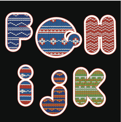 编织字母- FGHUK