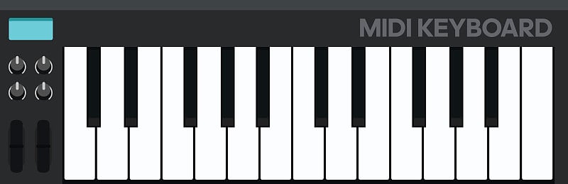 现代的MIDI键盘