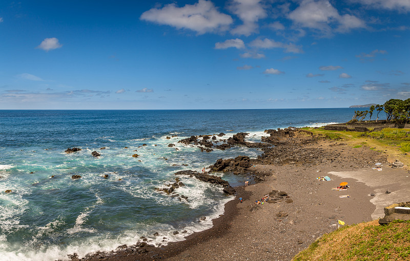 观景大西洋海岸，Sao Miguel岛，亚速尔群岛，葡萄牙