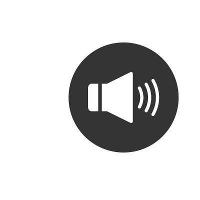 声音图标矢量插图