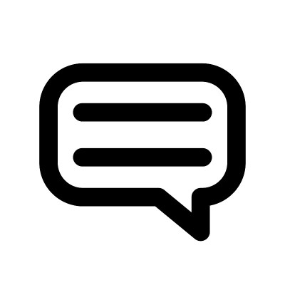 语音图标。黑色的图标。演讲泡沫。引用的象征。