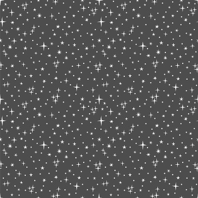 可爱的无缝图案与星星。手绘空间背景。夜空