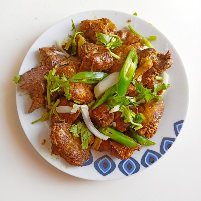 烤鸡肝作为零食