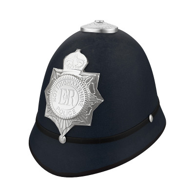 英国警察鲍比头盔帽孤立