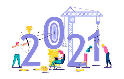 2021年旗帜模板