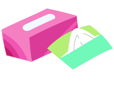Box tissue and pocket tissue set
