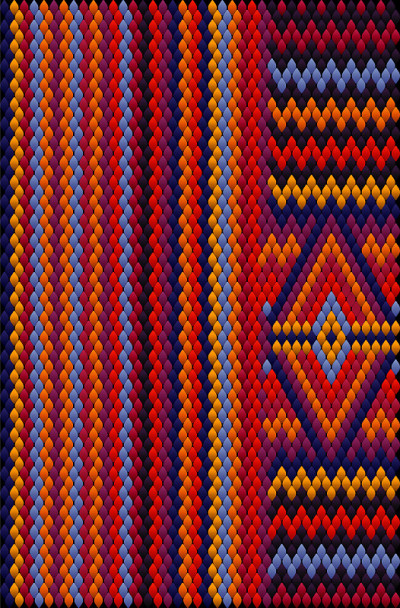 Seamless ethnic ornament for fabrics, interiors, c