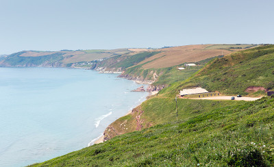 英国康沃尔海岸的惠特沙湾