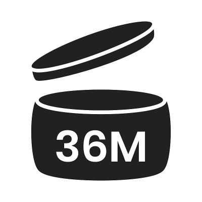 36m时期后开放pao图标标志平面风格设计矢量插图孤立在白色背景。