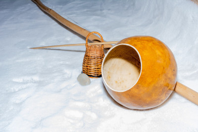 Berimbau - traditional music instrument used in ca