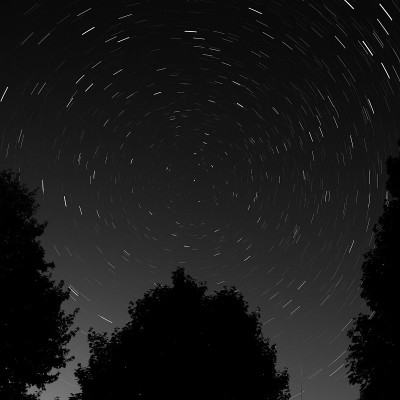 星星绕着北极星运行