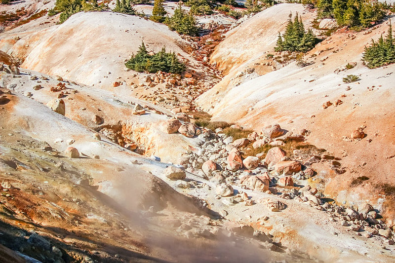 Bumpass Hell Trail，拉森火山国家公园，加利福尼亚