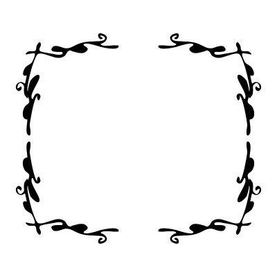 Decorative black and white frame for your design. 