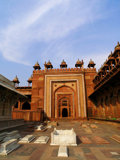 印度的鬼城。Fatehpur Sikri。