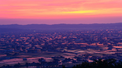 日本富山Tonami平原景观