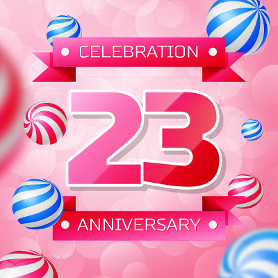 Realistic One 1 Years Anniversary Celebration desi