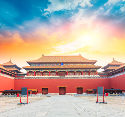中国北京紫禁城的古代皇家宫殿