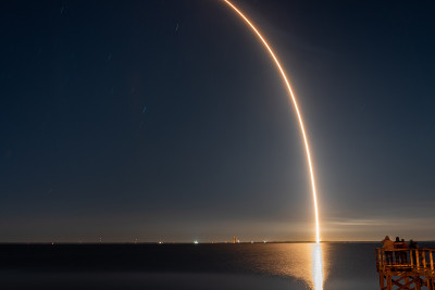 SpaceX猎鹰9号长曝光