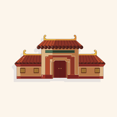 中国建筑主题元素