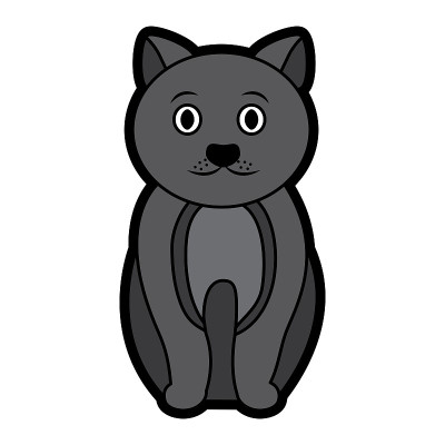 猫卡通宠物图标形象