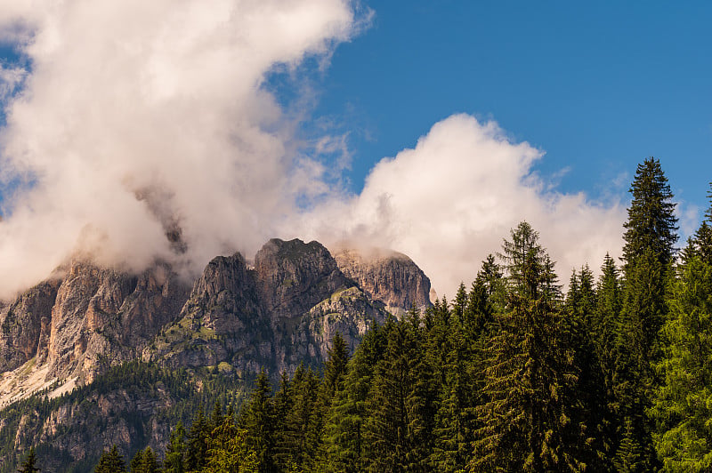 catinaccio (rosengarten) mount, val在fassa, dolomit