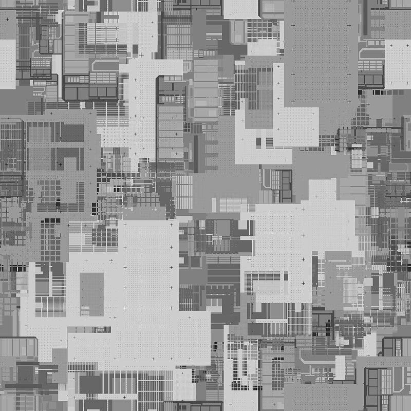 无缝重复的高度地图模式。可以用于未来的物体在3D