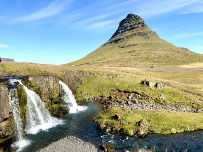 Kirkjufell、冰岛、瀑布