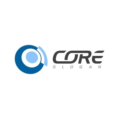 C字母核心图标矢量插图