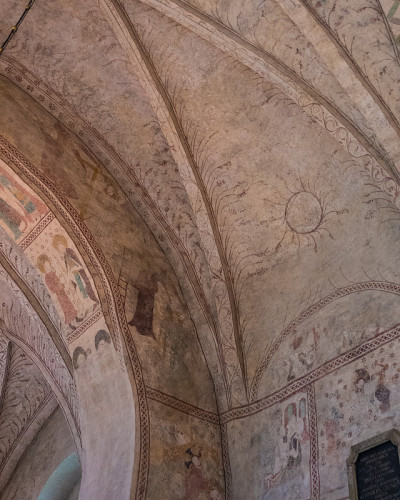 老乌普萨拉教堂的壁画、壁画和基督教艺术(Gamla Uppsala Kyrka)