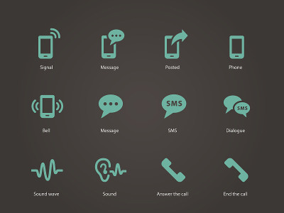 Phone icons.