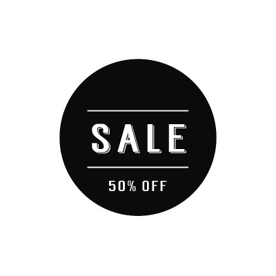 打折50%的字母